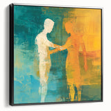 Abstract Figurative Wall Art – Harmonious Connection