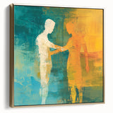 Abstract Figurative Wall Art – Harmonious Connection