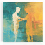 Abstract Figurative Wall Art – Harmonious Connection