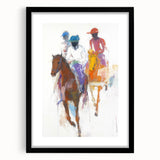 Dynamic Abstract Figurative Wall Art – Horseback Motion