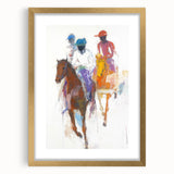 Dynamic Abstract Figurative Wall Art – Horseback Motion