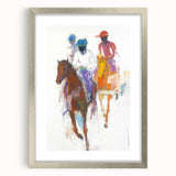 Dynamic Abstract Figurative Wall Art – Horseback Motion