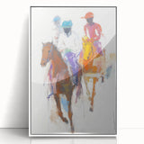 Dynamic Abstract Figurative Wall Art – Horseback Motion
