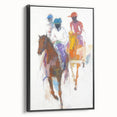 Dynamic Abstract Figurative Wall Art – Horseback Motion