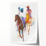 Dynamic Abstract Figurative Wall Art – Horseback Motion