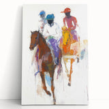 Dynamic Abstract Figurative Wall Art – Horseback Motion