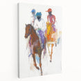 Dynamic Abstract Figurative Wall Art – Horseback Motion