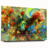 Bold Abstract Wall Art with Vivid Swirls – Large Modern Canvas Print