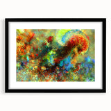 Bold Abstract Wall Art with Vivid Swirls – Large Modern Canvas Print