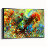 Bold Abstract Wall Art with Vivid Swirls – Large Modern Canvas Print