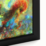 Bold Abstract Wall Art with Vivid Swirls – Large Modern Canvas Print