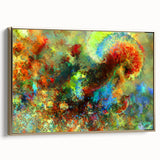 Bold Abstract Wall Art with Vivid Swirls – Large Modern Canvas Print