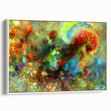 Bold Abstract Wall Art with Vivid Swirls – Large Modern Canvas Print