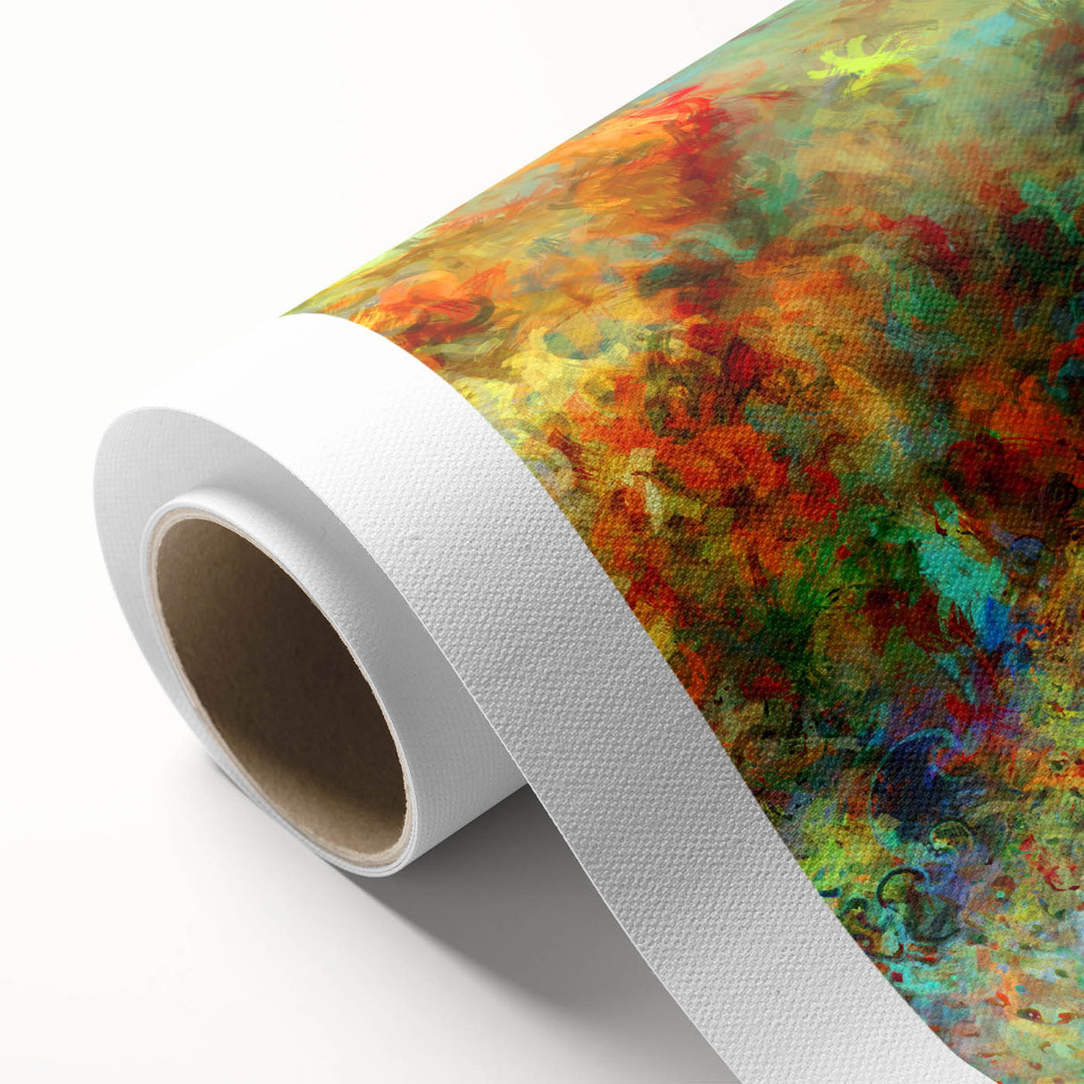 Bold Abstract Wall Art with Vivid Swirls – Large Modern Canvas Print
