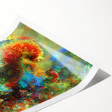 Bold Abstract Wall Art with Vivid Swirls – Large Modern Canvas Print