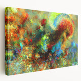 Bold Abstract Wall Art with Vivid Swirls – Large Modern Canvas Print