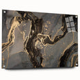 Sophisticated Abstract Art Designs – Black & Gold Canvas Print