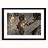 Sophisticated Abstract Art Designs – Black & Gold Canvas Print