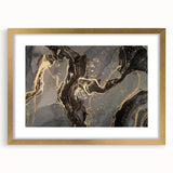 Sophisticated Abstract Art Designs – Black & Gold Canvas Print