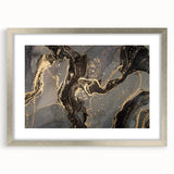 Sophisticated Abstract Art Designs – Black & Gold Canvas Print