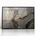 Sophisticated Abstract Art Designs – Black & Gold Canvas Print