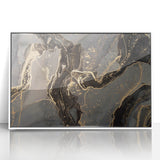 Sophisticated Abstract Art Designs – Black & Gold Canvas Print