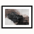 Earthen Harmony Abstracts - Textured Abstract Art in Black and Beige