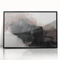 Earthen Harmony Abstracts - Textured Abstract Art in Black and Beige