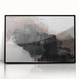 Earthen Harmony Abstracts - Textured Abstract Art in Black and Beige