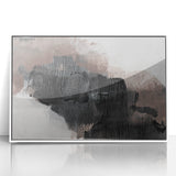 Earthen Harmony Abstracts - Textured Abstract Art in Black and Beige