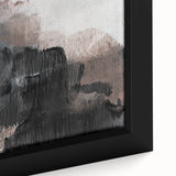 Earthen Harmony Abstracts - Textured Abstract Art in Black and Beige