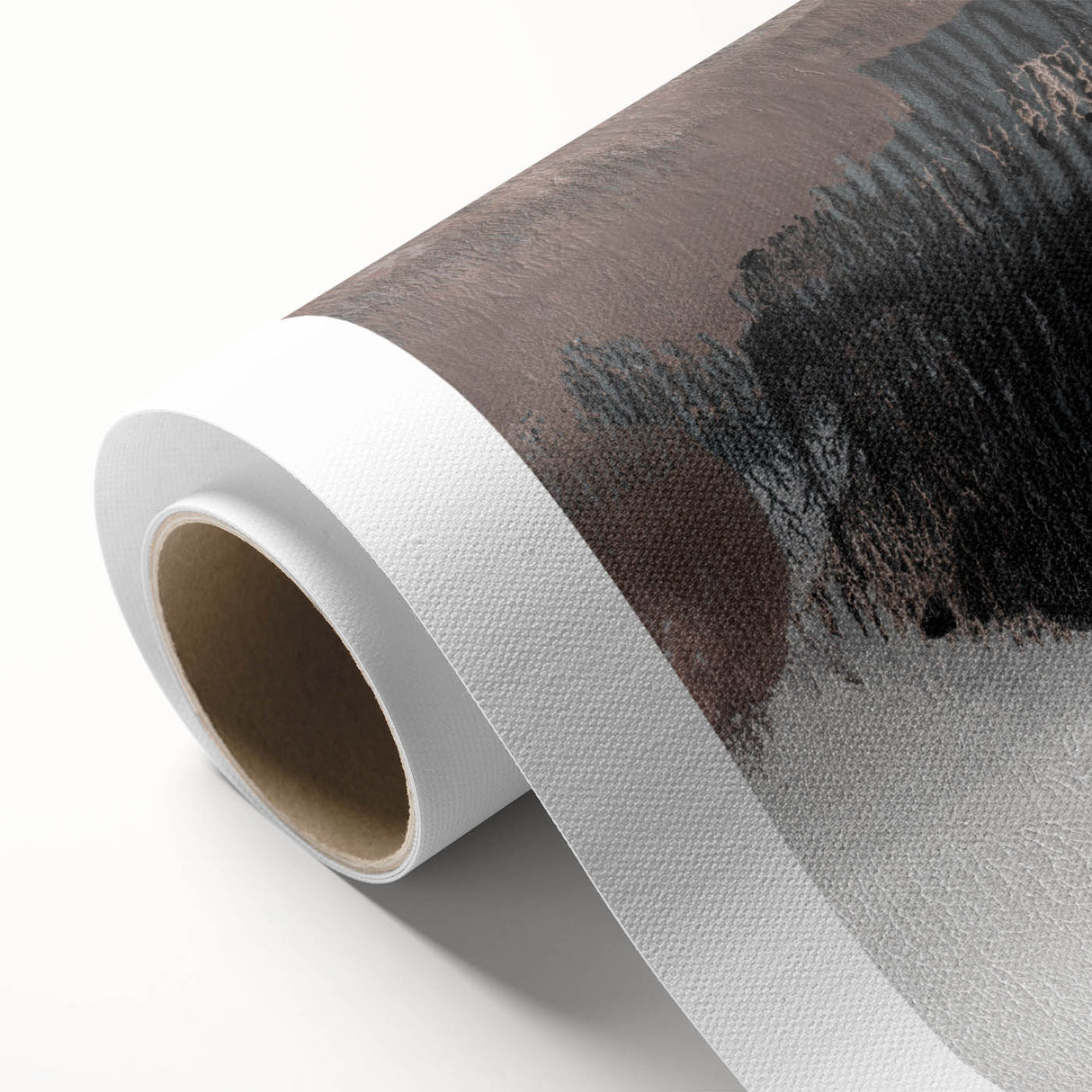 Earthen Harmony Abstracts - Textured Abstract Art in Black and Beige