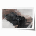 Earthen Harmony Abstracts - Textured Abstract Art in Black and Beige