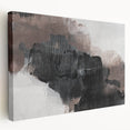 Earthen Harmony Abstracts - Textured Abstract Art in Black and Beige