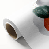 Modern Geometric Wall Decor – Orange, Forest Green & Gray Abstract