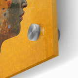 Floral Abstract Figurative Wall Art – Golden Serenity