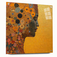 Floral Abstract Figurative Wall Art – Golden Serenity