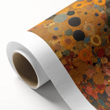 Floral Abstract Figurative Wall Art – Golden Serenity