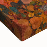 Floral Abstract Figurative Wall Art – Golden Serenity