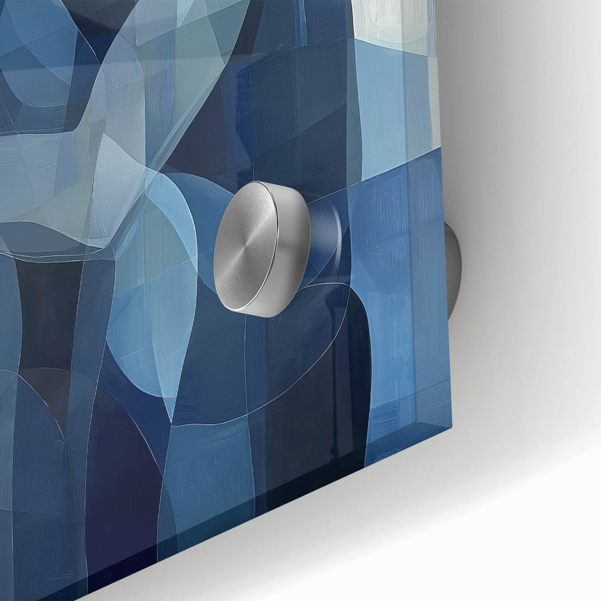 Emotional Abstract Figurative Wall Art – Embrace in Blue
