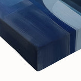 Emotional Abstract Figurative Wall Art – Embrace in Blue