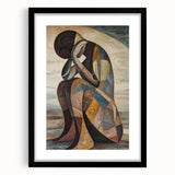 Expressive Abstract Figurative Wall Art – Contemplative Form