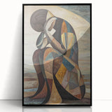 Expressive Abstract Figurative Wall Art – Contemplative Form
