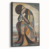 Expressive Abstract Figurative Wall Art – Contemplative Form
