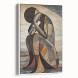 Expressive Abstract Figurative Wall Art – Contemplative Form