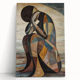 Expressive Abstract Figurative Wall Art – Contemplative Form