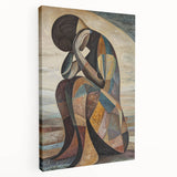 Expressive Abstract Figurative Wall Art – Contemplative Form