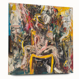 Expressive Abstract Expressionist Wall Art – Bold Textured Canvas