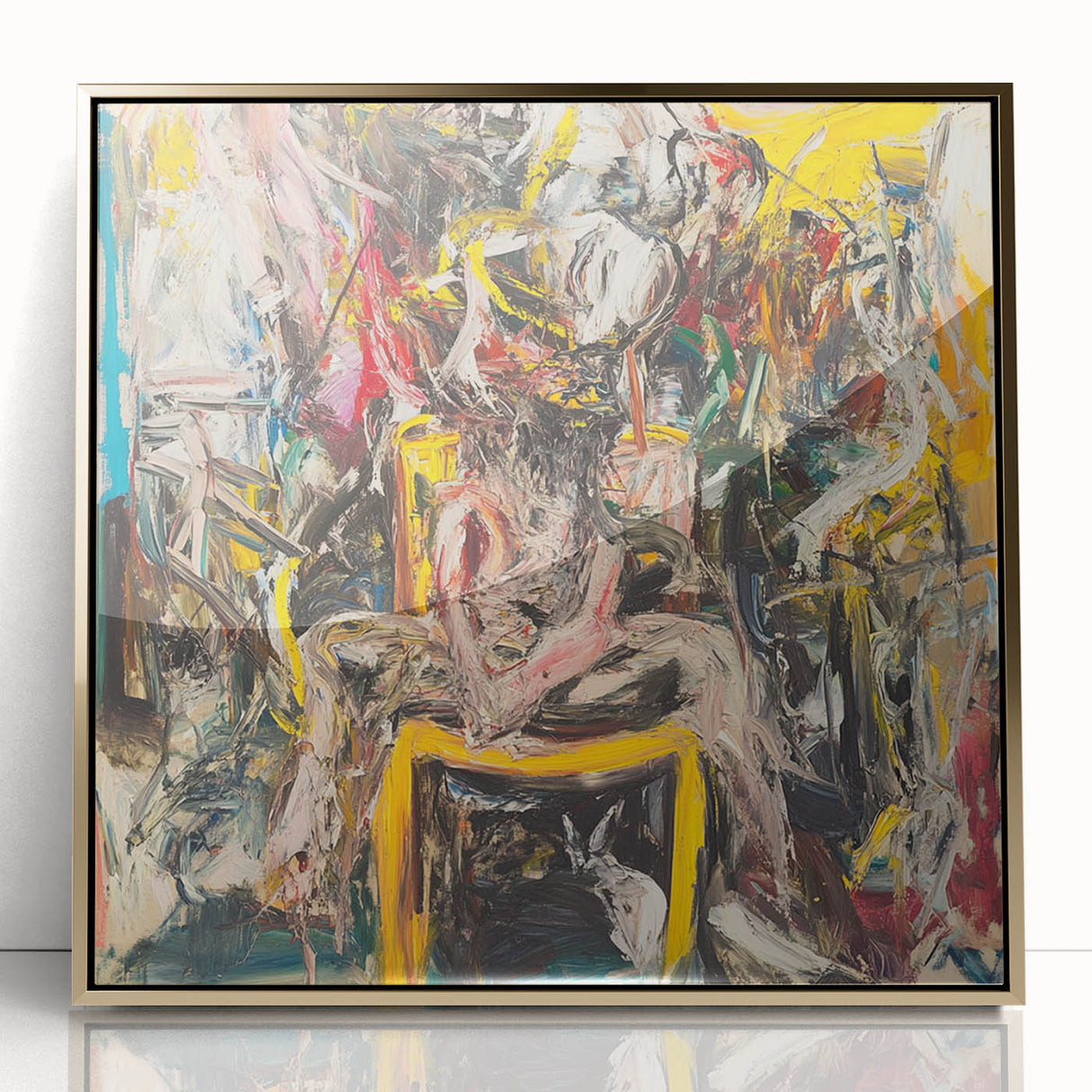 Expressive Abstract Expressionist Wall Art – Bold Textured Canvas