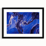 Upscale Abstract Art Collection – Royal Blue & Gold Canvas